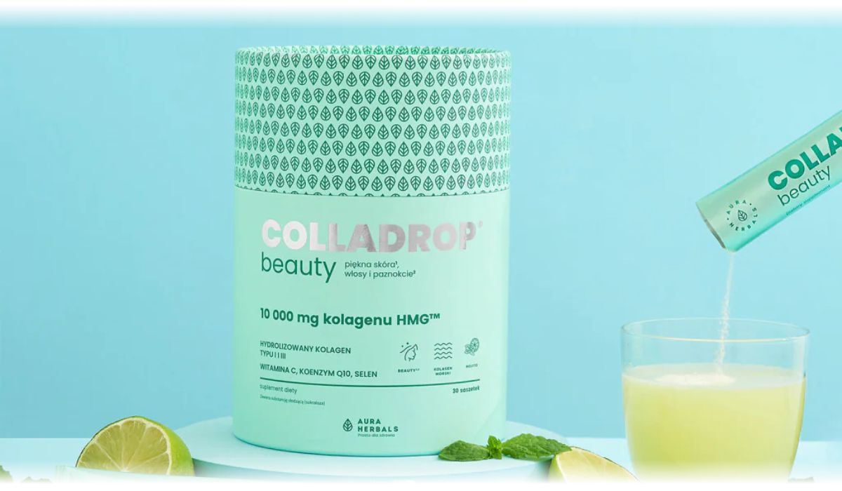 Aura Herbals Colladrop Beauty kolagen HMG 10000 mg mojito 30 saszetek