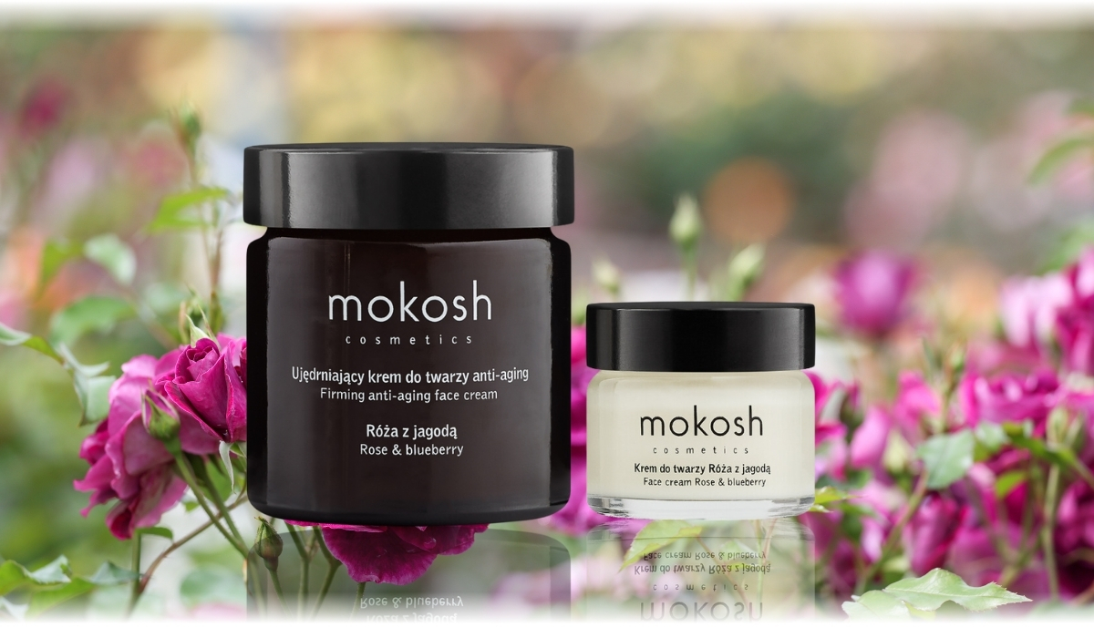 Mokosh - Krem do twarzy anti-aging - Róża z jagodą - 15 lub 60 ml