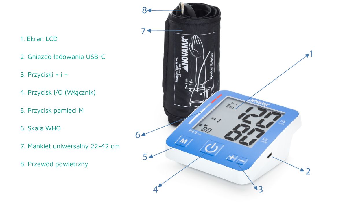 Ciśnieniomierz naramienny Novama First